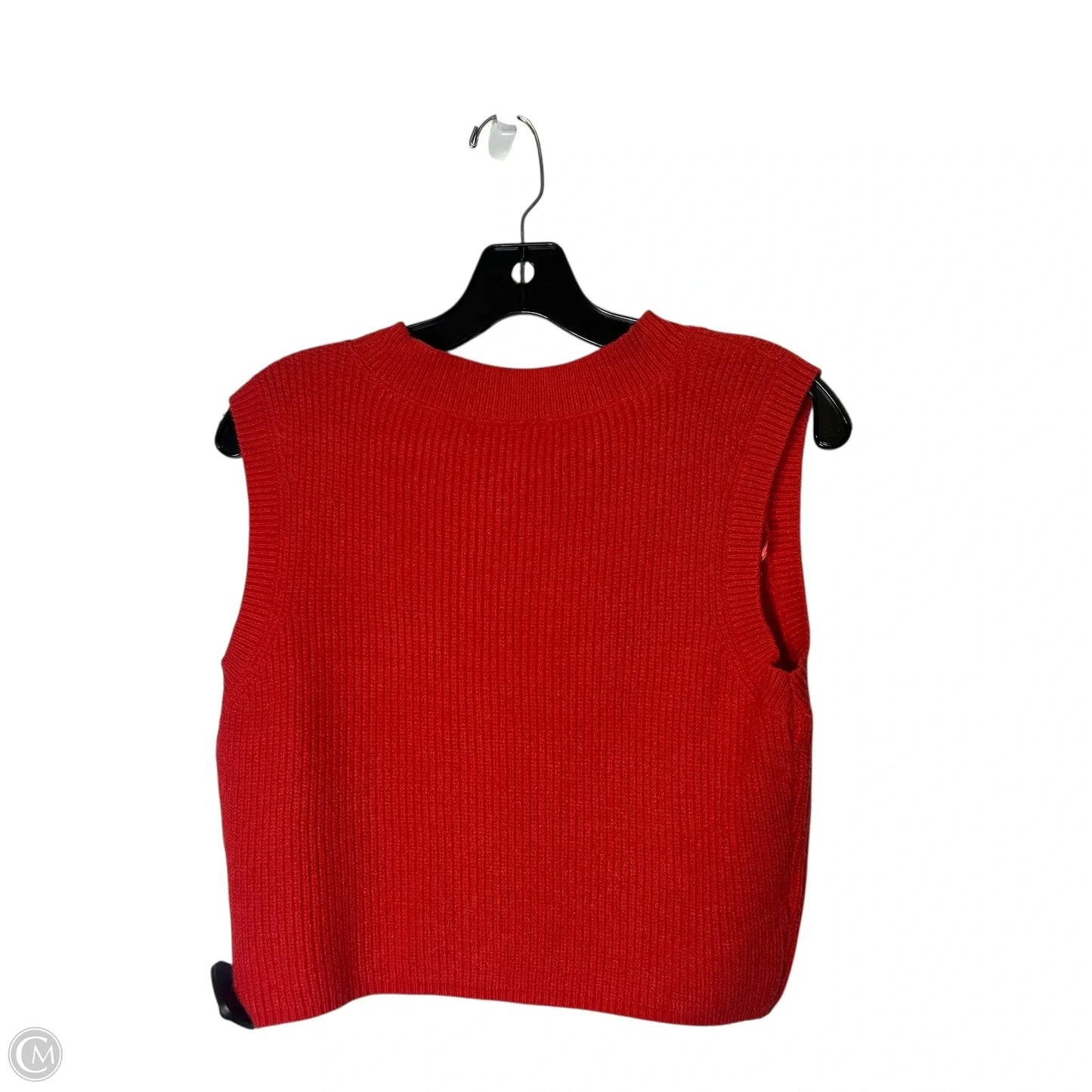 Vest Sweater By Moon And Madison In Red, Size: S