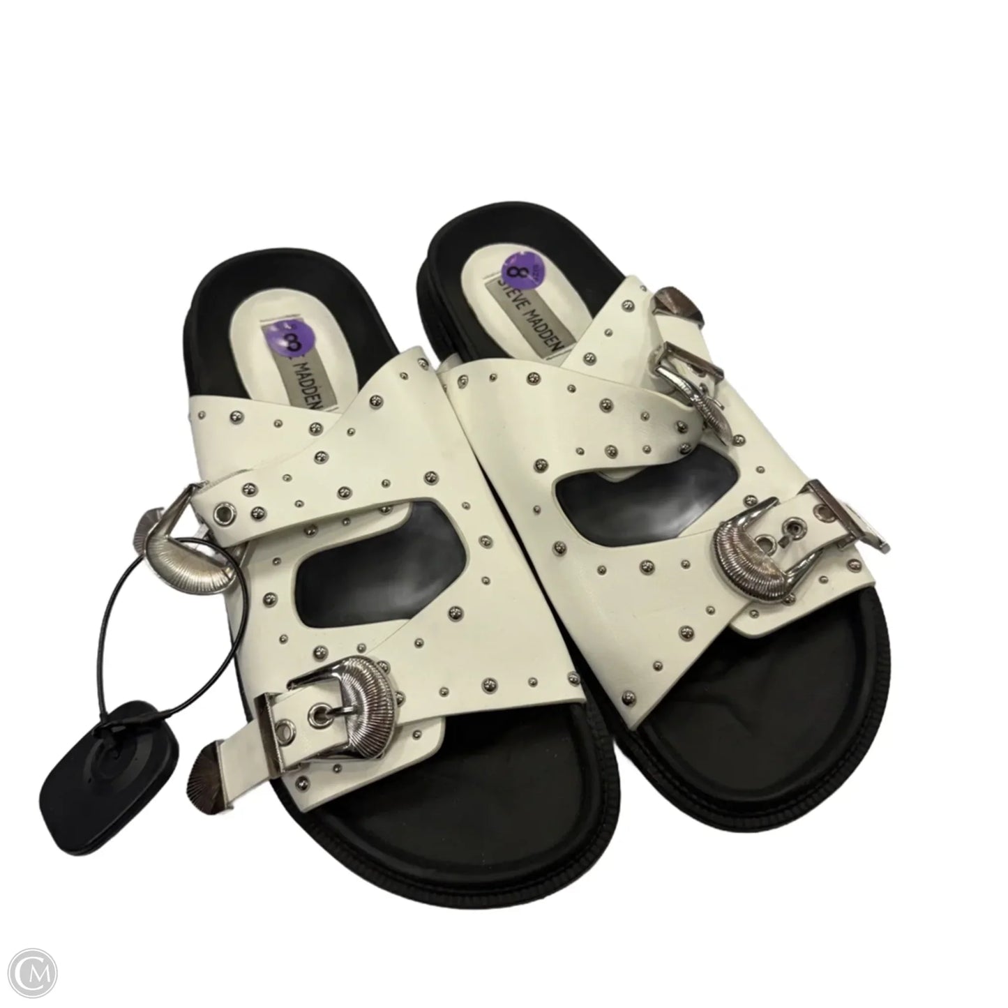 Sandals Flats By Steve Madden In White, Size: 8