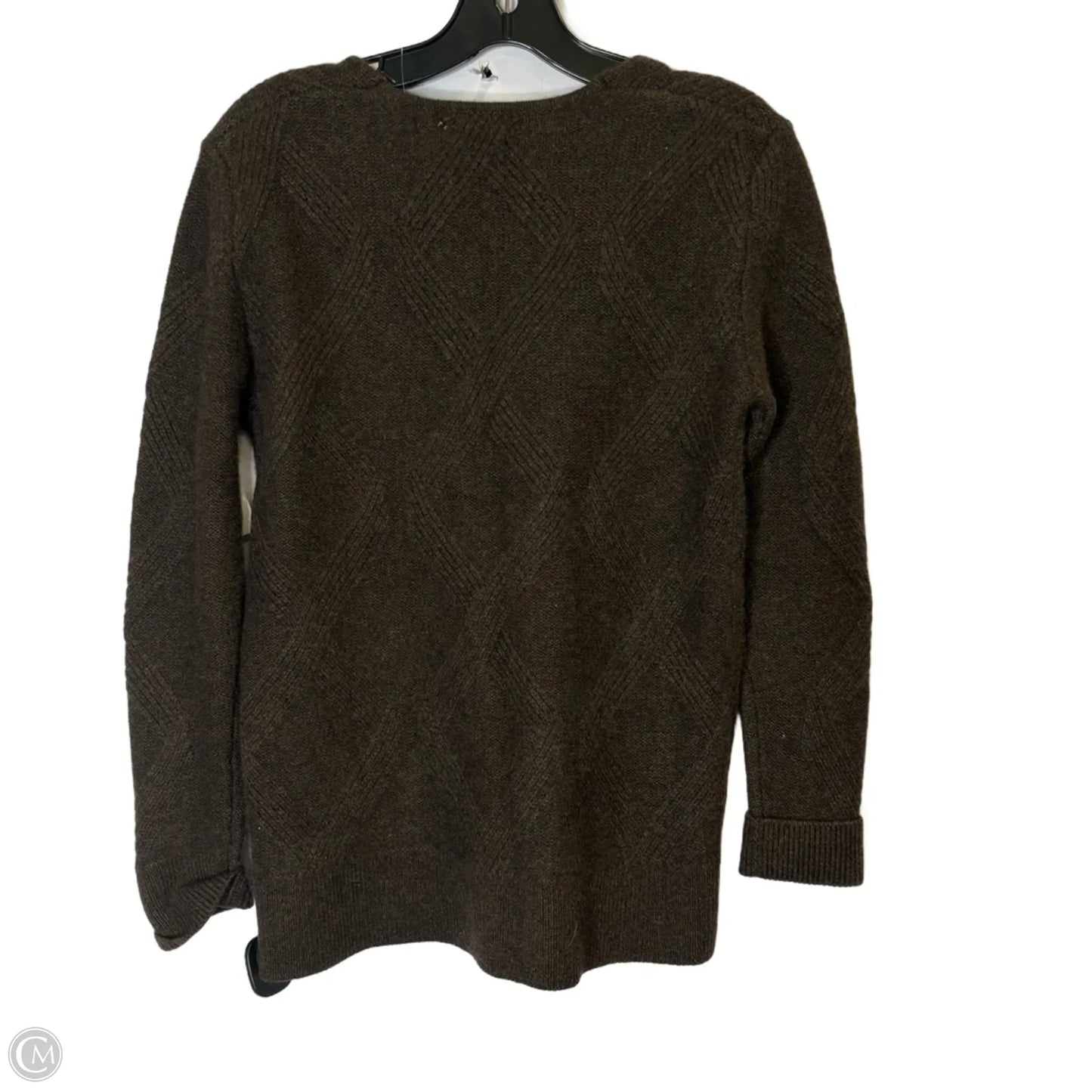 Sweater Cashmere By Clothes Mentor In Brown, Size: Xs