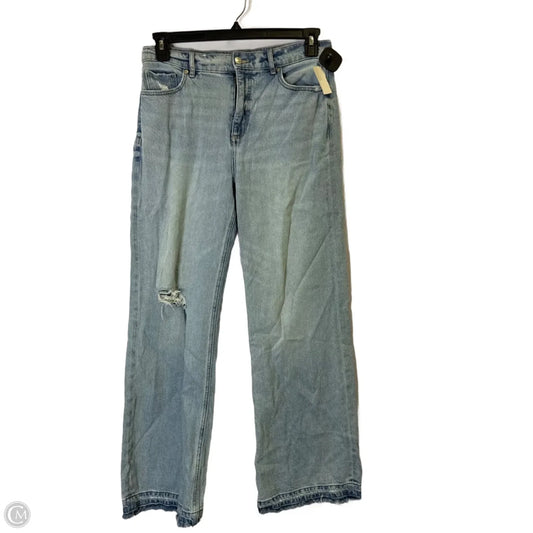 Jeans Wide Leg By Loft In Blue Denim, Size: 6