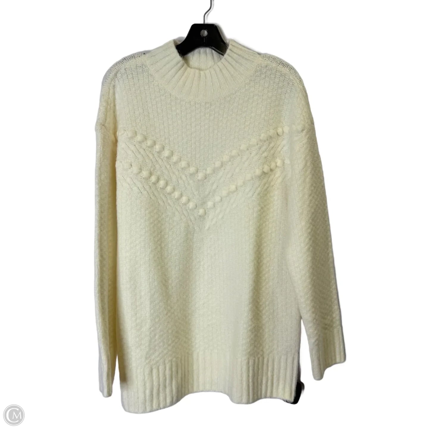 Sweater By Talbots In Cream, Size: L