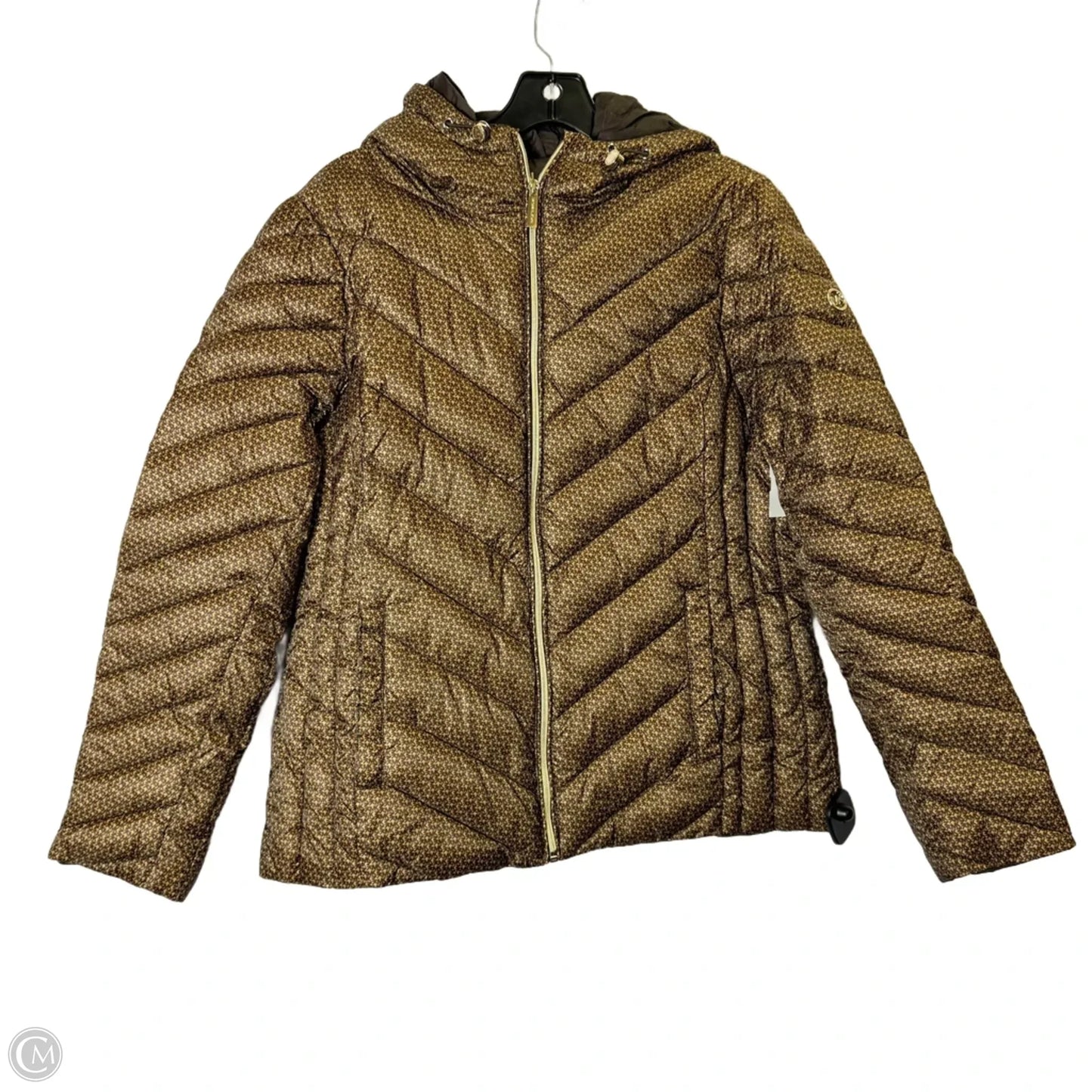 Jacket Puffer & Quilted By Cmc In Brown, Size: L