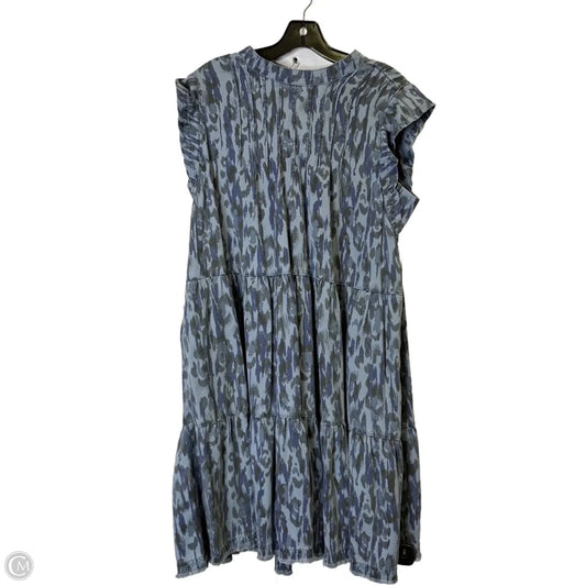 Dress Casual Short By Anthropologie In Blue, Size: 1x