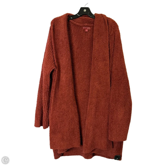 Sweater Cardigan By Barefoot Dreams In Red, Size: 2x