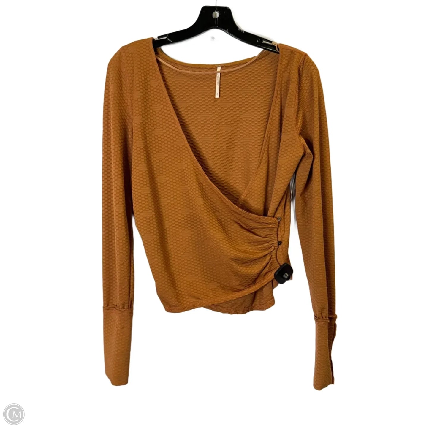 Top Long Sleeve By Free People In Brown, Size: M