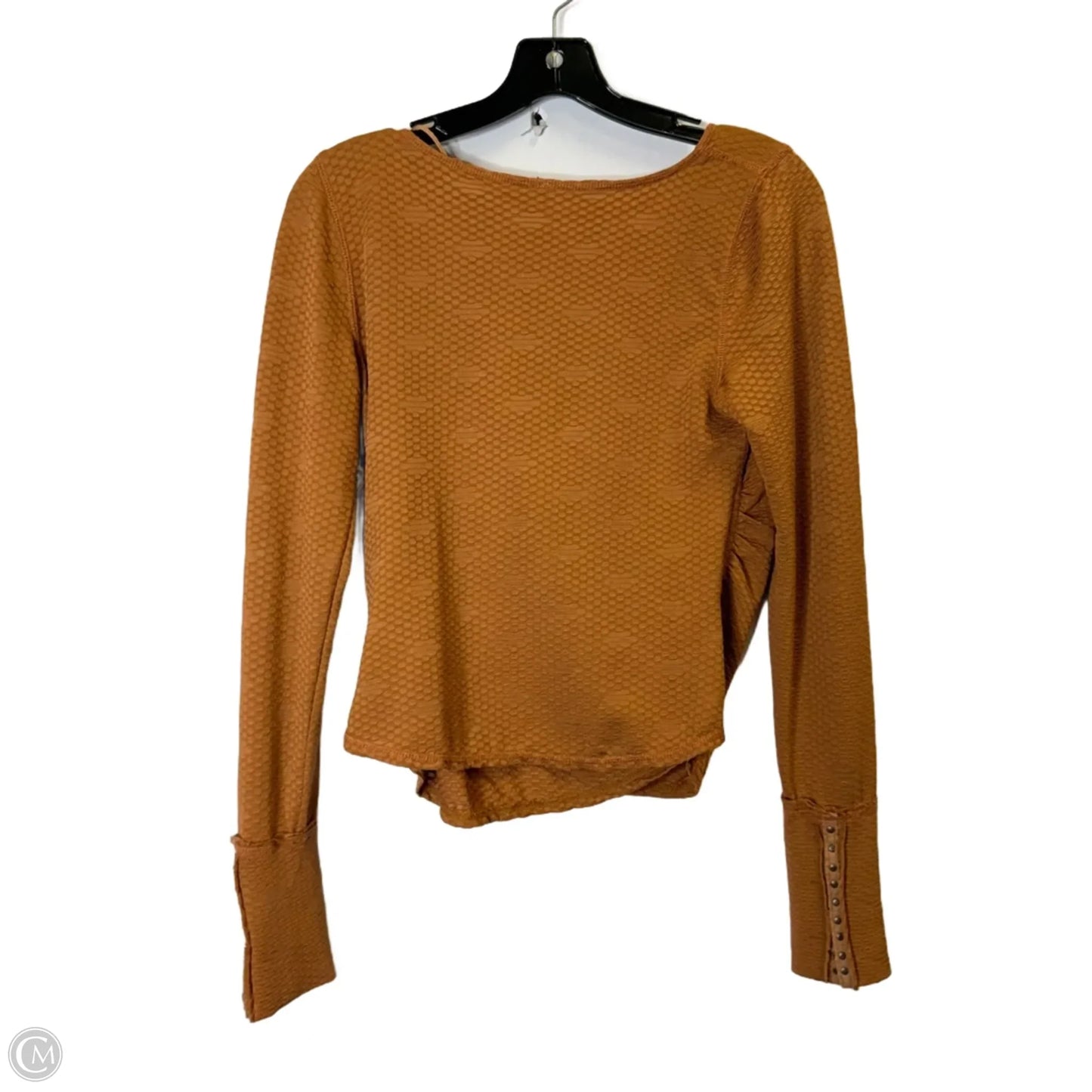Top Long Sleeve By Free People In Brown, Size: M