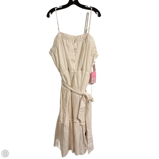 Dress Casual Midi By Target-designer In Cream, Size: 1x