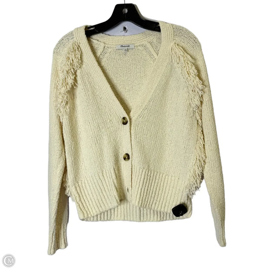 Sweater Cardigan By Madewell In Cream, Size: Xxs