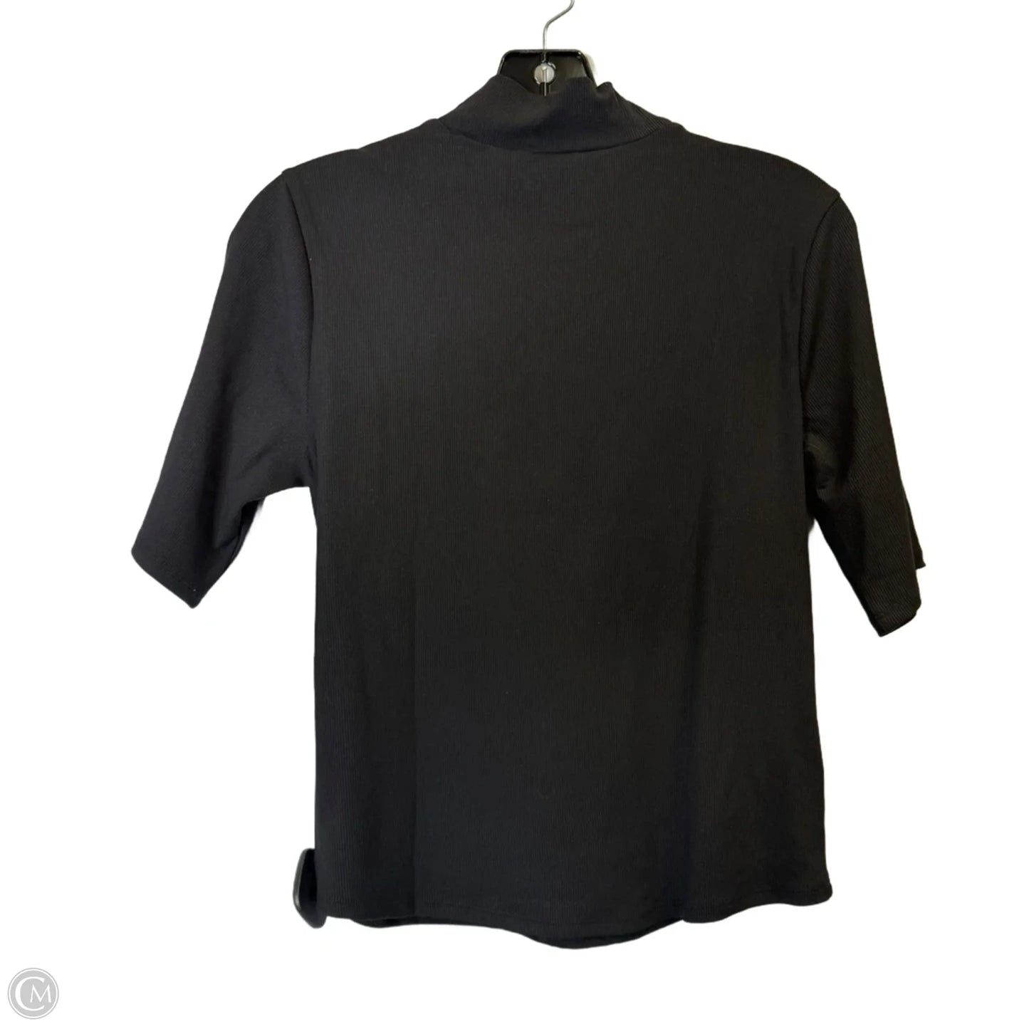 Athletic Top Short Sleeve By Athleta In Black, Size: M