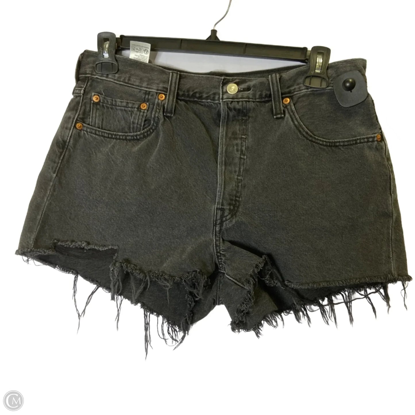 Shorts By Levis In Black Denim, Size: 12