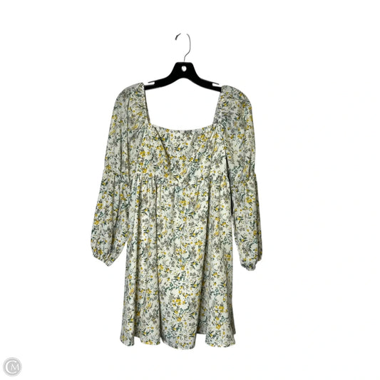 Dress Casual Short By Exlura In Floral Print, Size: M