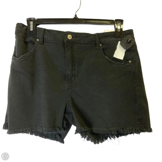 Shorts By Zenana In Black Denim, Size: Xl