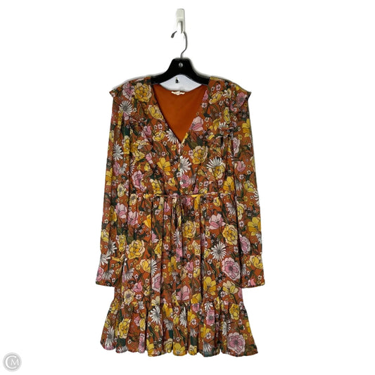 Dress Casual Short By Jodifl In Floral Print, Size: M
