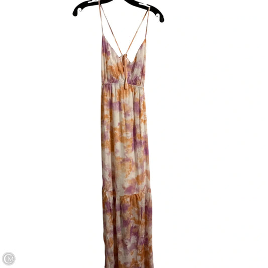 Dress Casual Maxi By Andree By Unit In Orange & Purple, Size: M