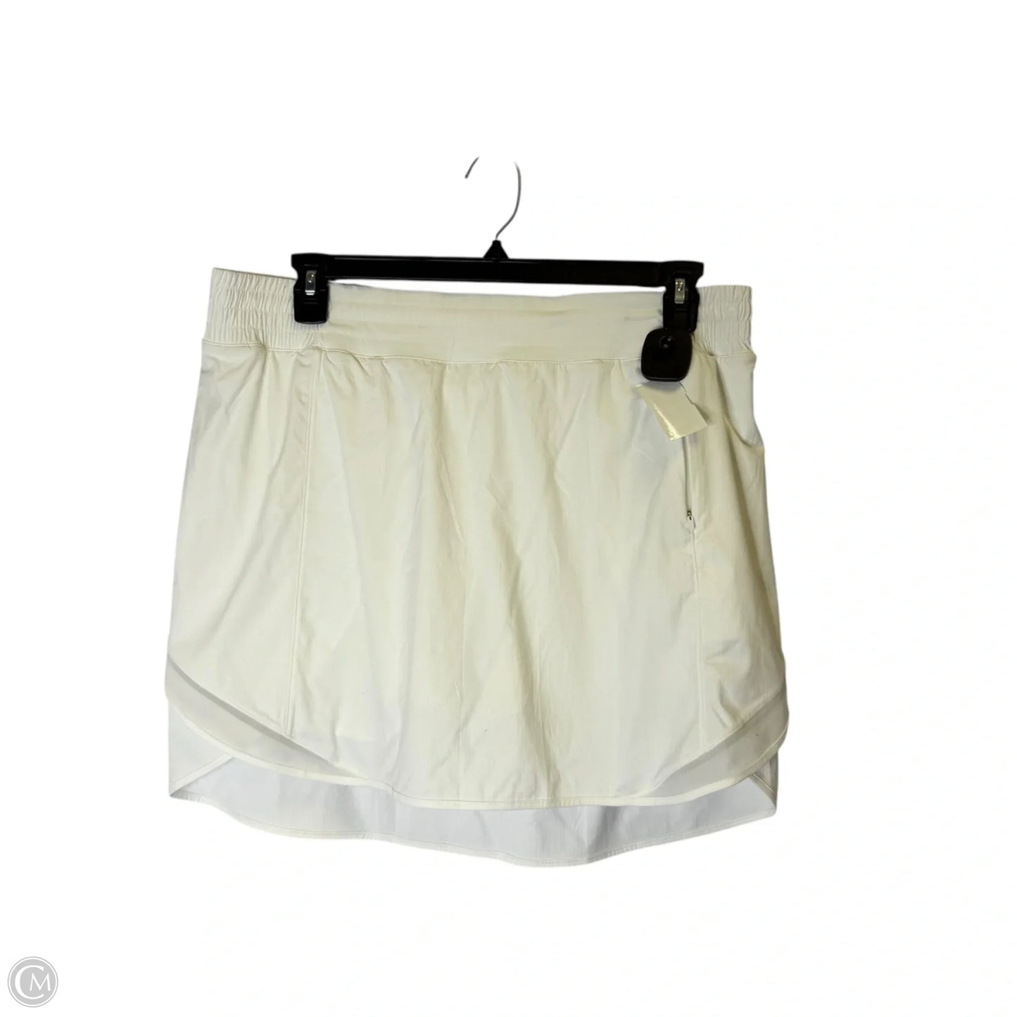 Athletic Skort By Lululemon In White, Size: 16