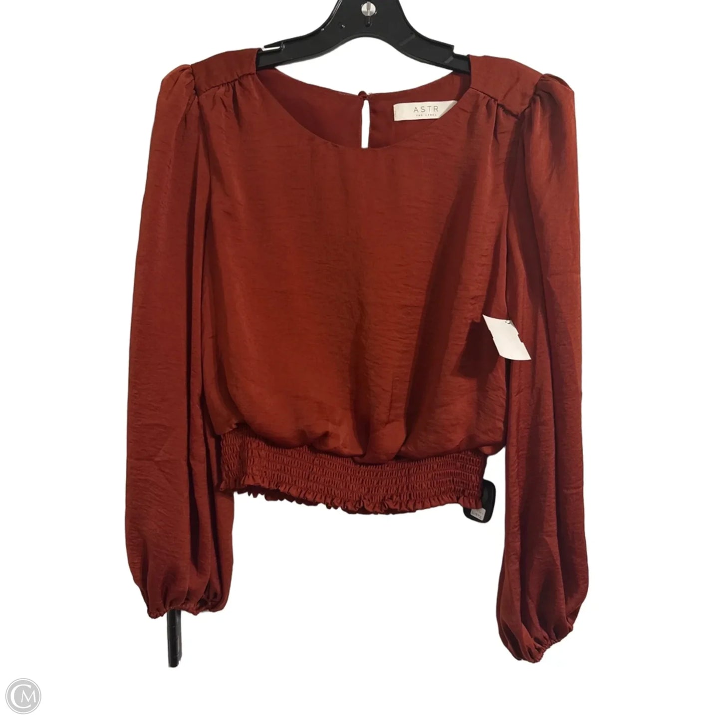 Top Long Sleeve By Astr In Red, Size: S