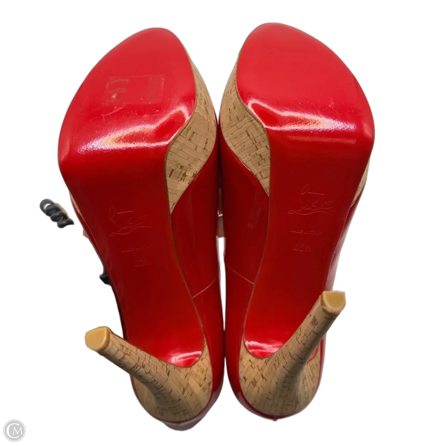 Shoes Luxury Designer By Christian Louboutin In Red, Size: 10.5