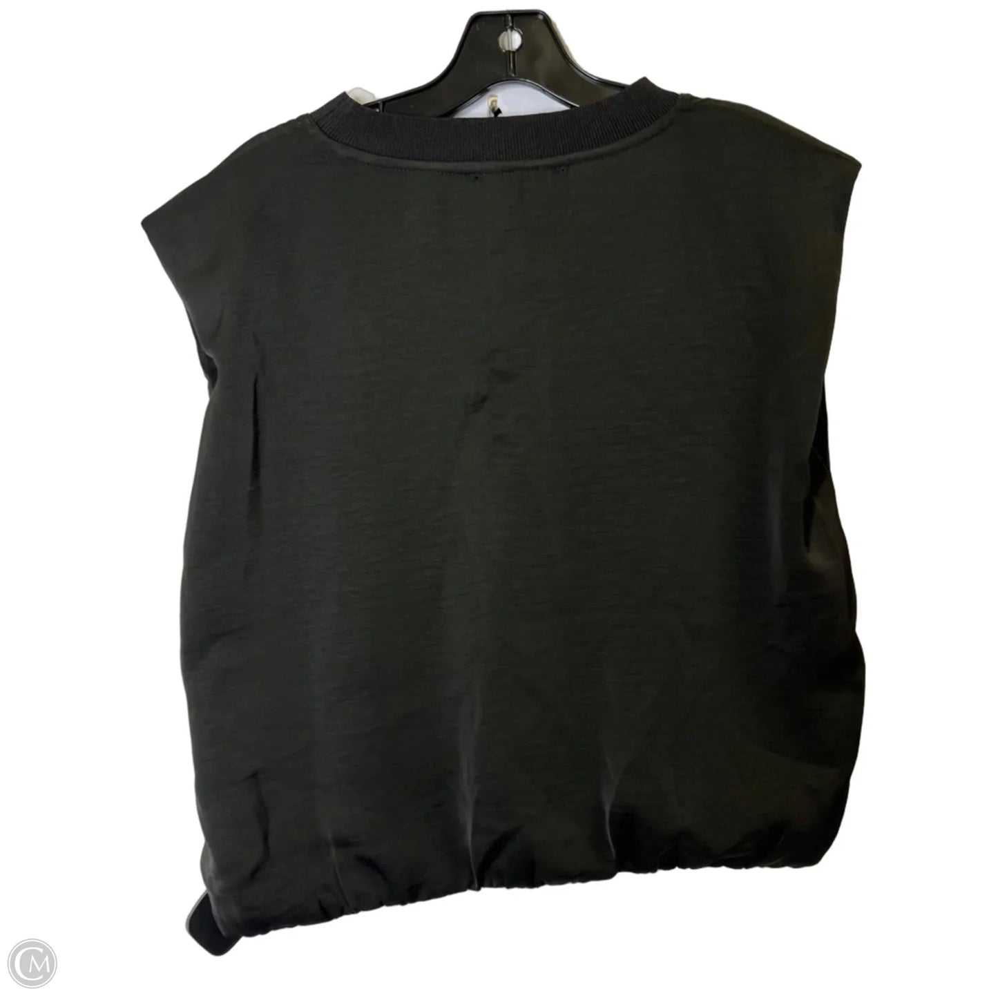 Top Sleeveless By Fabrik In Black, Size: L
