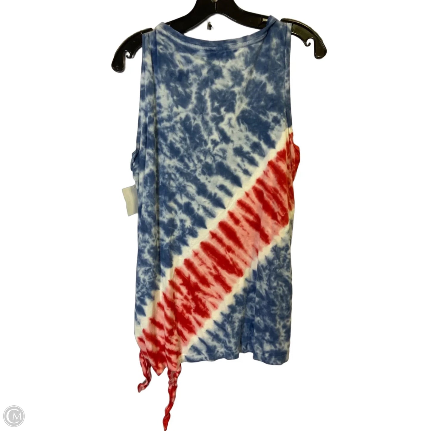Top Sleeveless Basic By Chaps In Red & White, Size: L