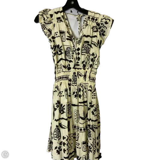 Dress Casual Short By Blu Pepper In Cream, Size: M