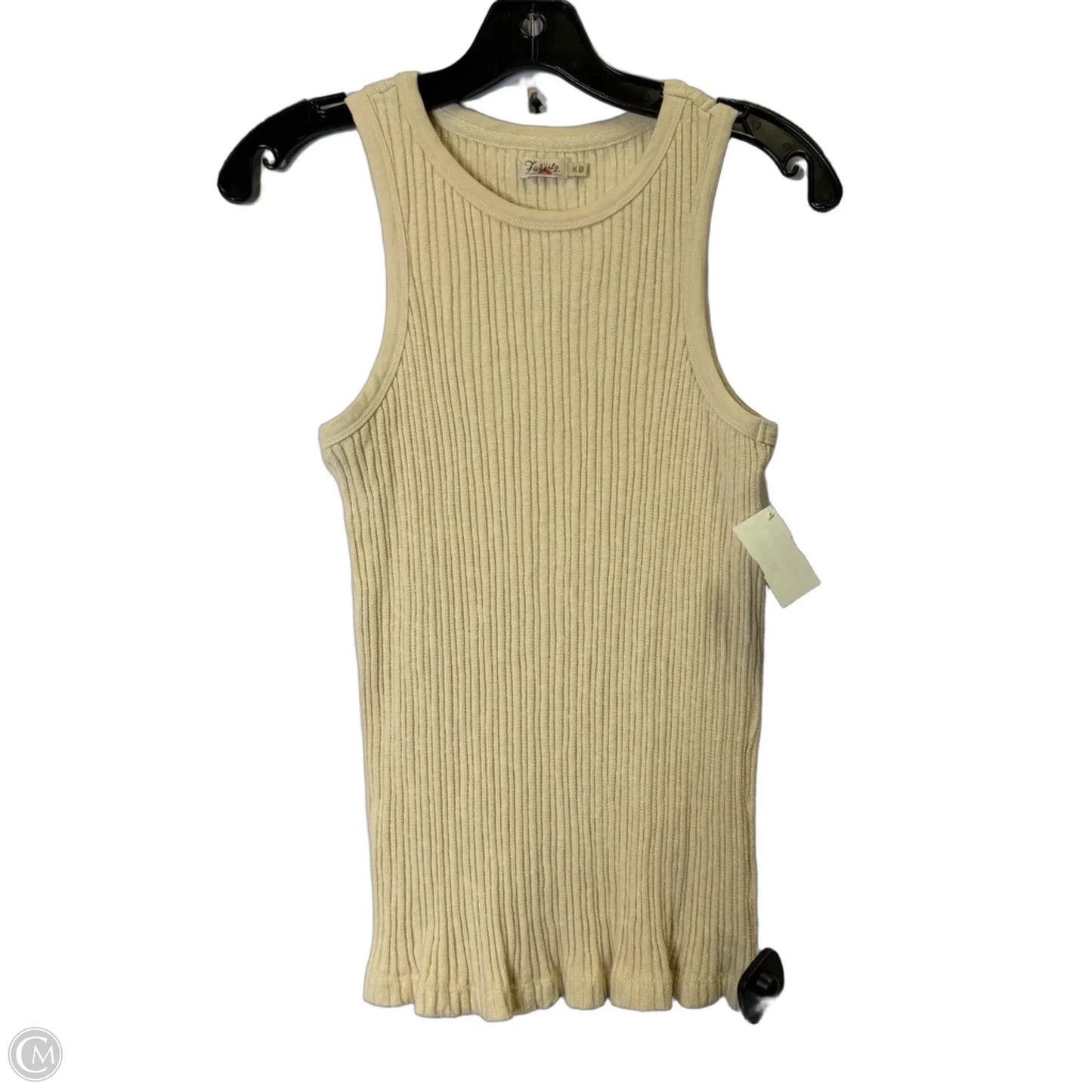 Top Sleeveless By Faherty In Cream, Size: Xl