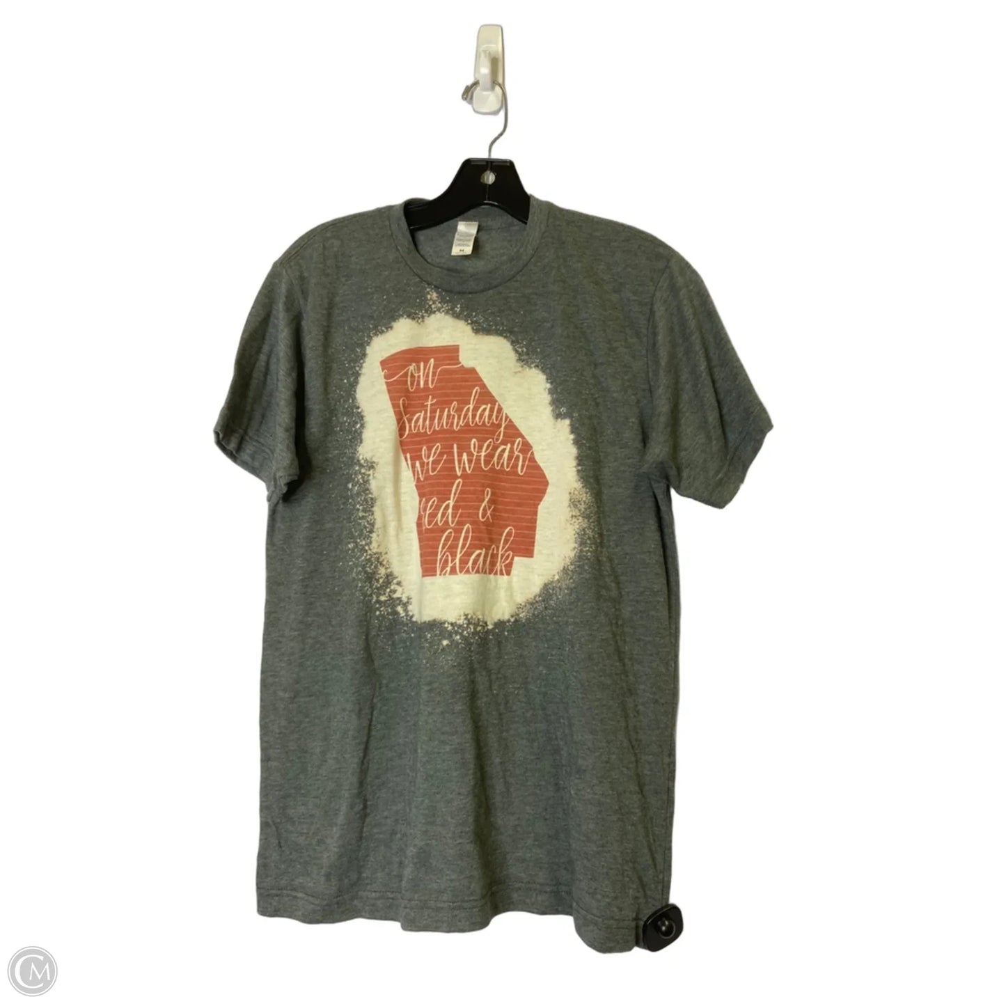 Top Short Sleeve Basic By Tultex In Grey, Size: M