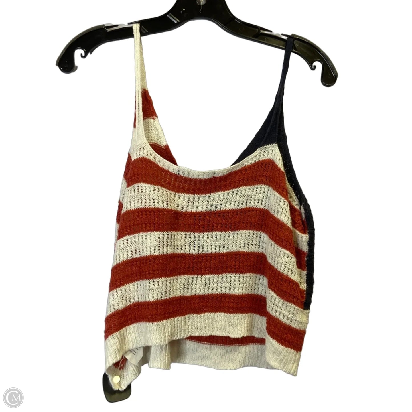 Top Sleeveless By Clothes Mentor In Red & White, Size: L