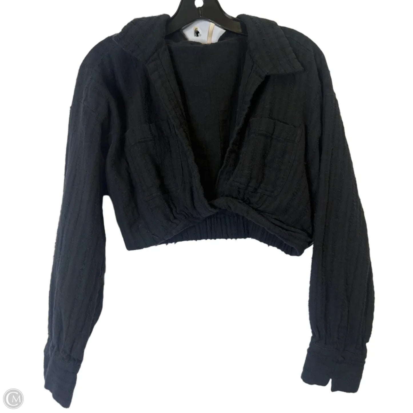 Top Long Sleeve By Free People In Black, Size: S
