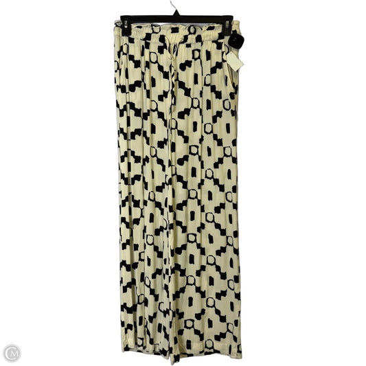 Pants Wide Leg By H&m In Black & Cream, Size: 10
