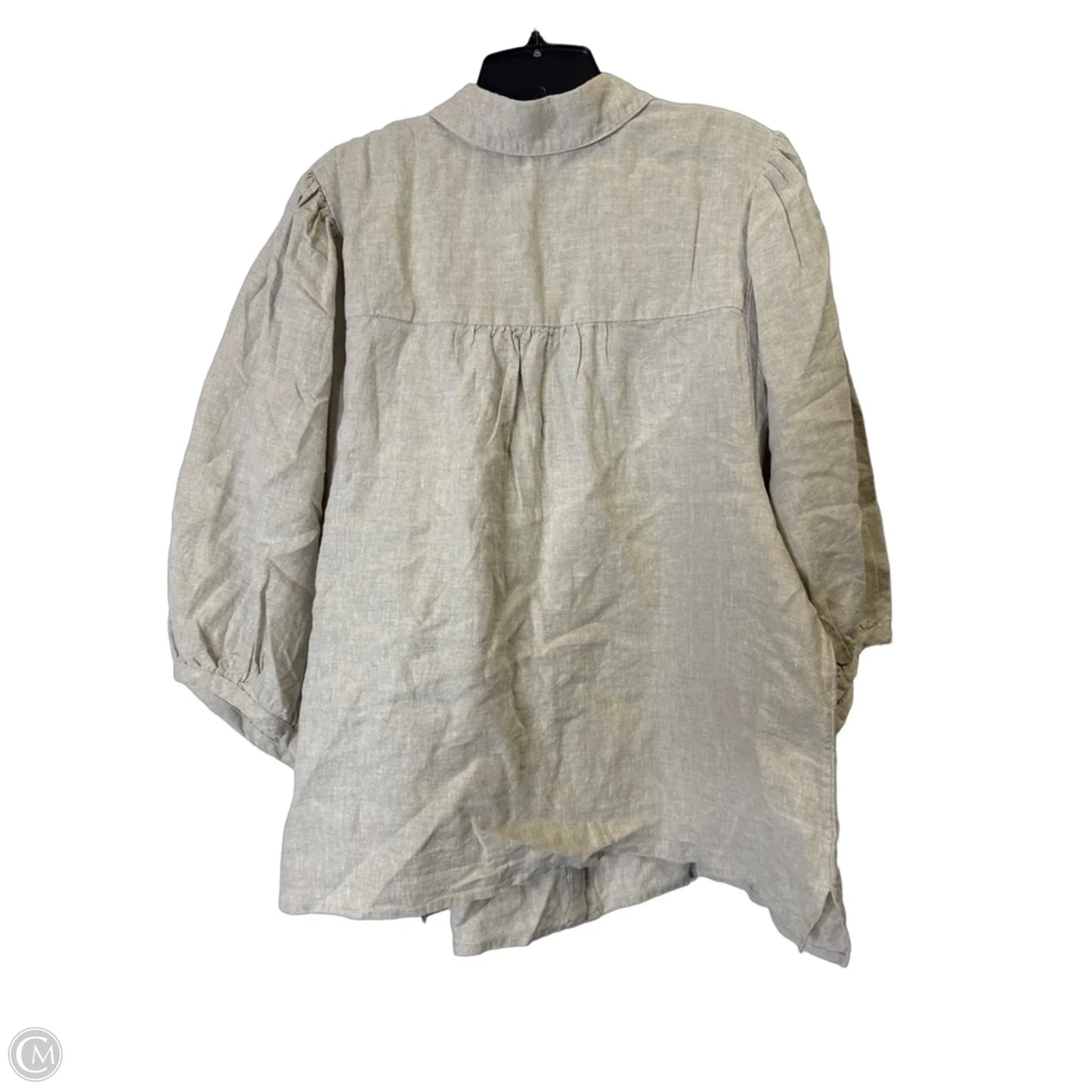 Top Short Sleeve By Chicos In Beige, Size: Xl
