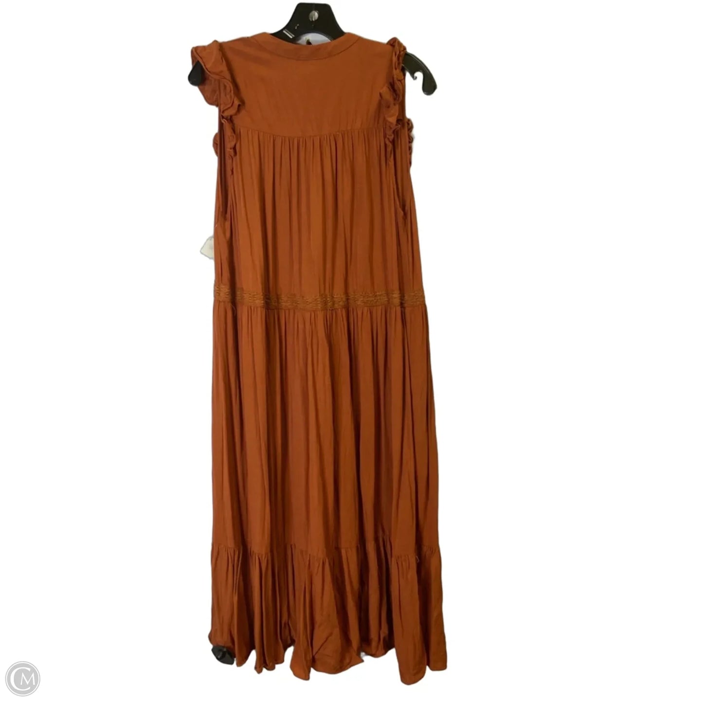 Dress Casual Midi By Mustard Seed In Orange, Size: L