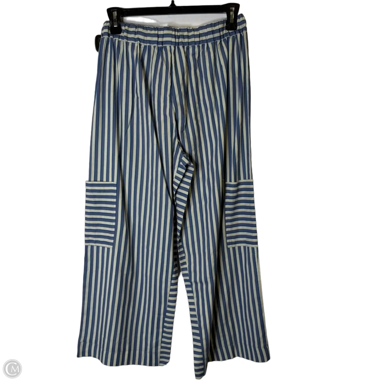 Pants Wide Leg By Clothes Mentor In Striped Pattern, Size: L