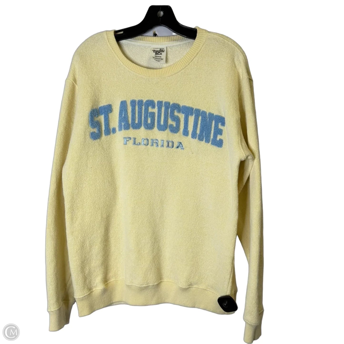 Sweatshirt Crewneck By Clothes Mentor In Yellow, Size: M