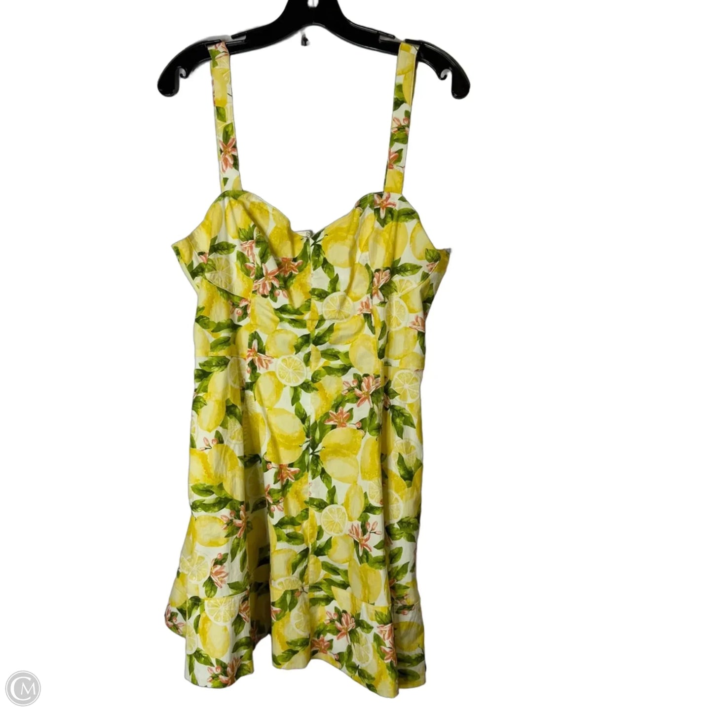 Dress Casual Short By Avec Les Filles In Yellow, Size: 14
