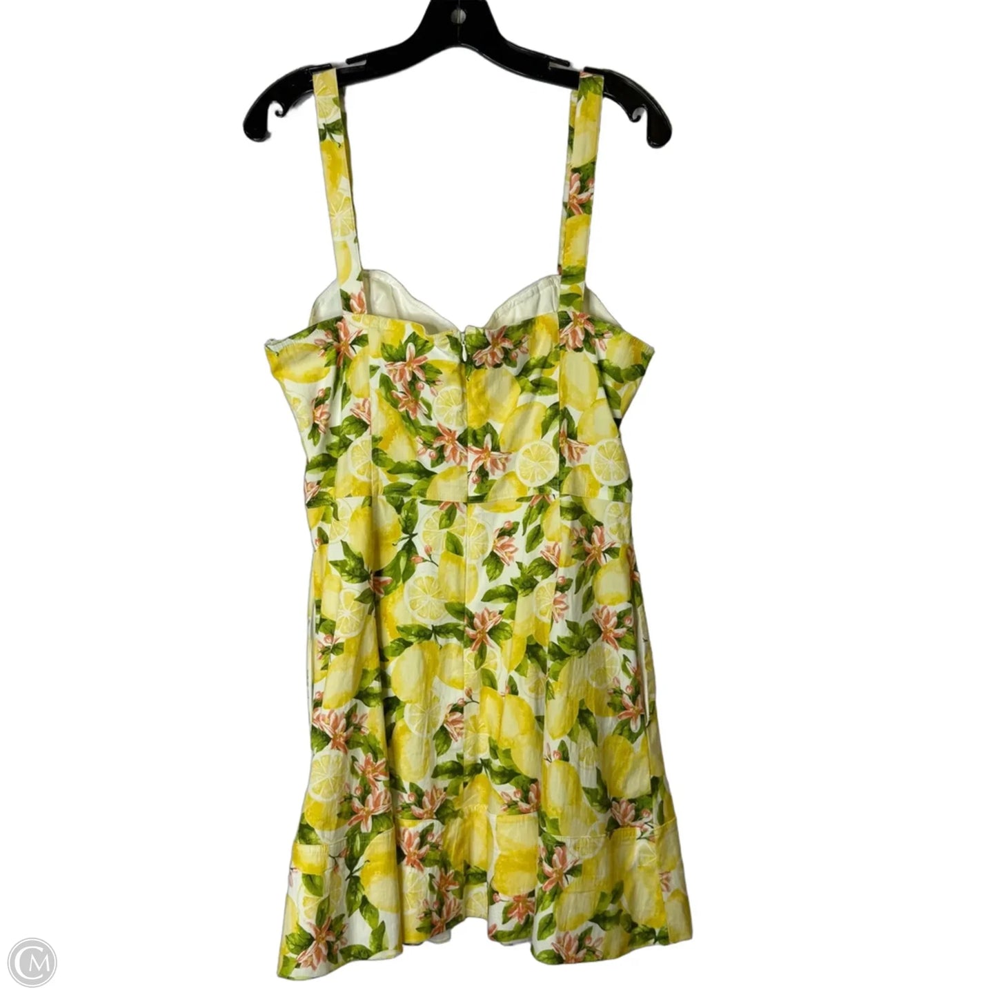 Dress Casual Short By Avec Les Filles In Yellow, Size: 14