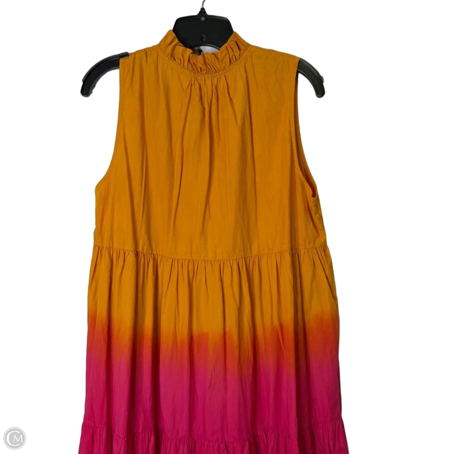 Dress Casual Maxi By Cma In Orange & Pink, Size: L