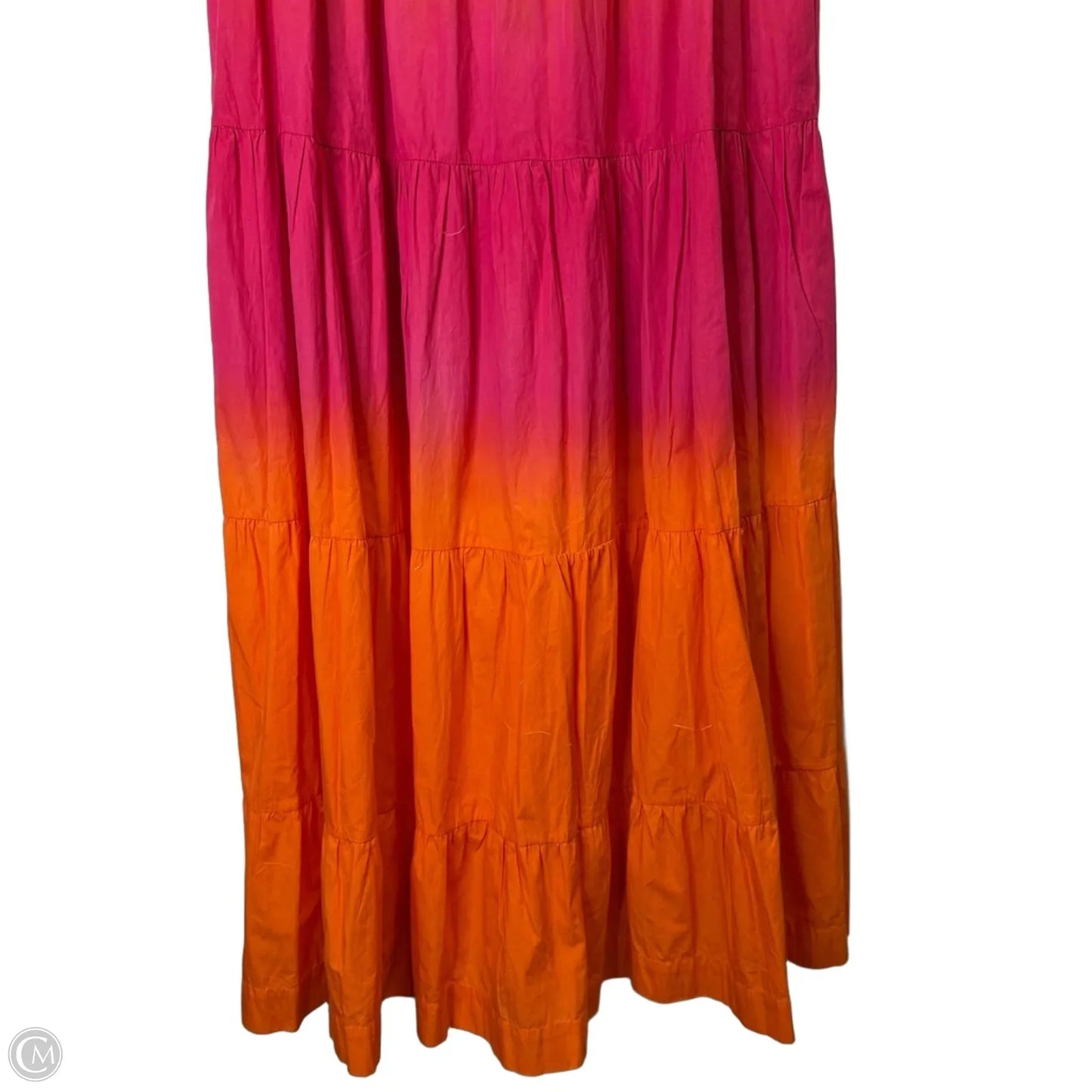 Dress Casual Maxi By Cma In Orange & Pink, Size: L
