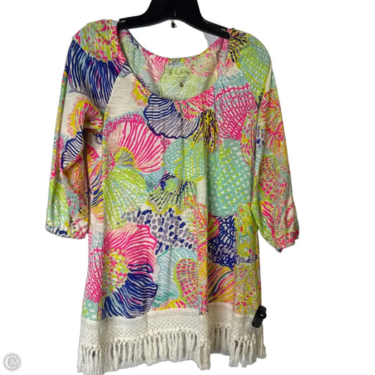 Top Short Sleeve By Cmc In Multi-colored, Size: M