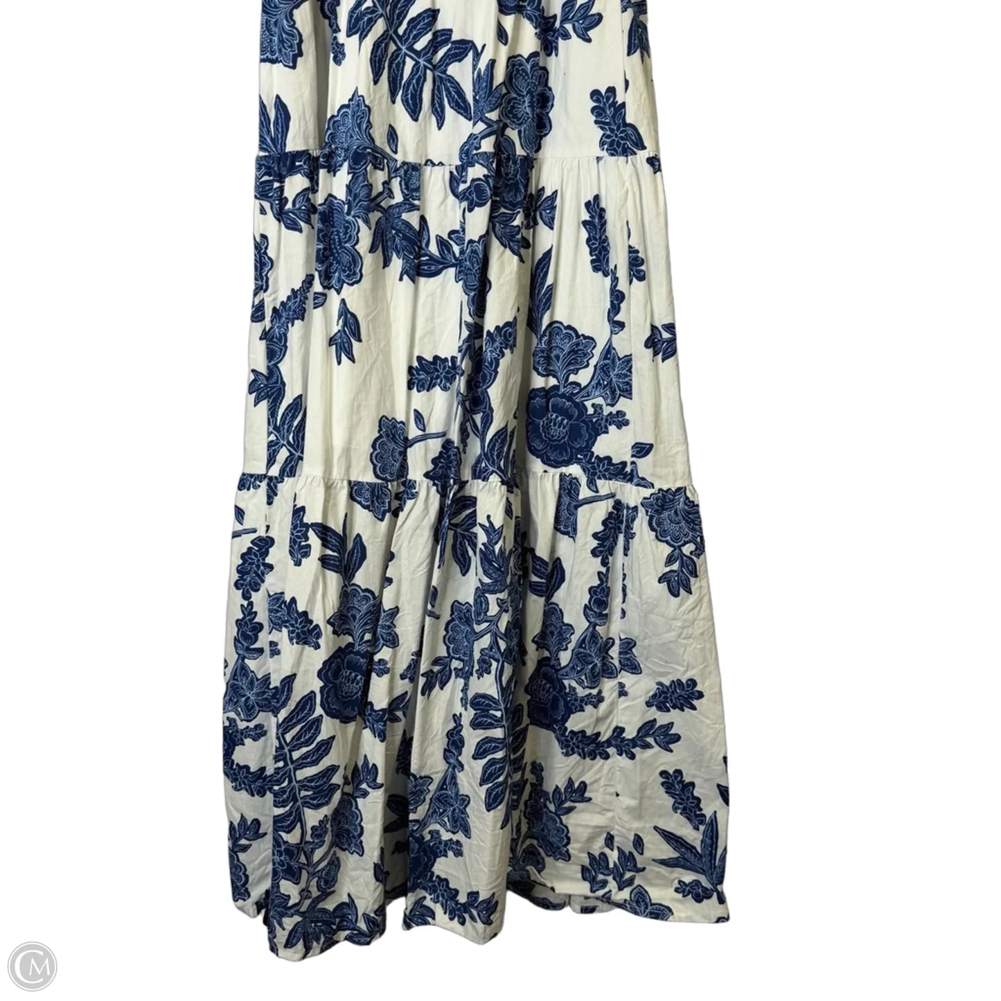 Dress Casual Midi By Moon River In Blue & White, Size: S