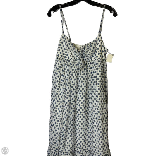 Dress Casual Midi By J. Crew In Blue & White, Size: S
