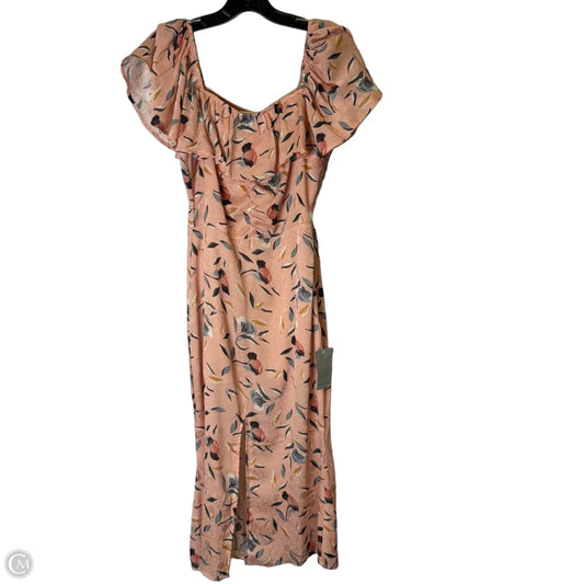 Dress Casual Midi By Clothes Mentor In Pink, Size: M