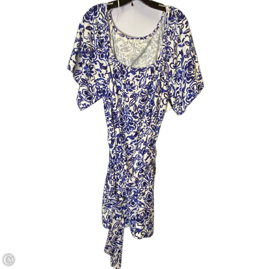 Dress Casual Short By Free Assembly In Blue & White, Size: M
