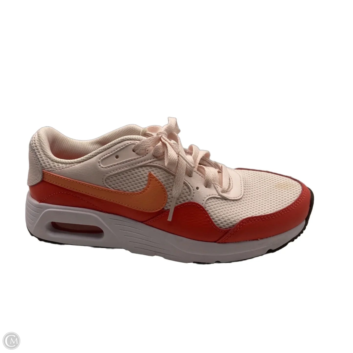 Shoes Sneakers By Nike In Orange & White, Size: 8.5