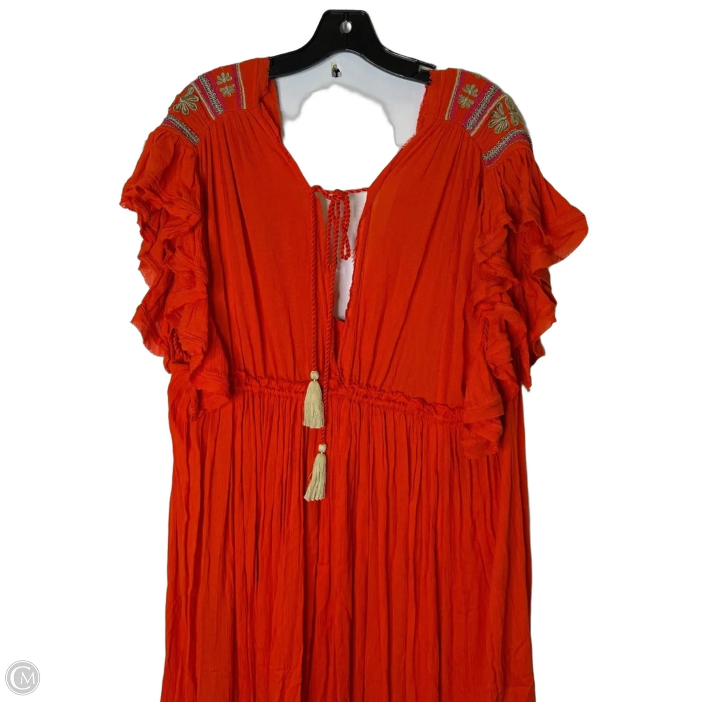Dress Casual Midi By Free People In Orange, Size: L