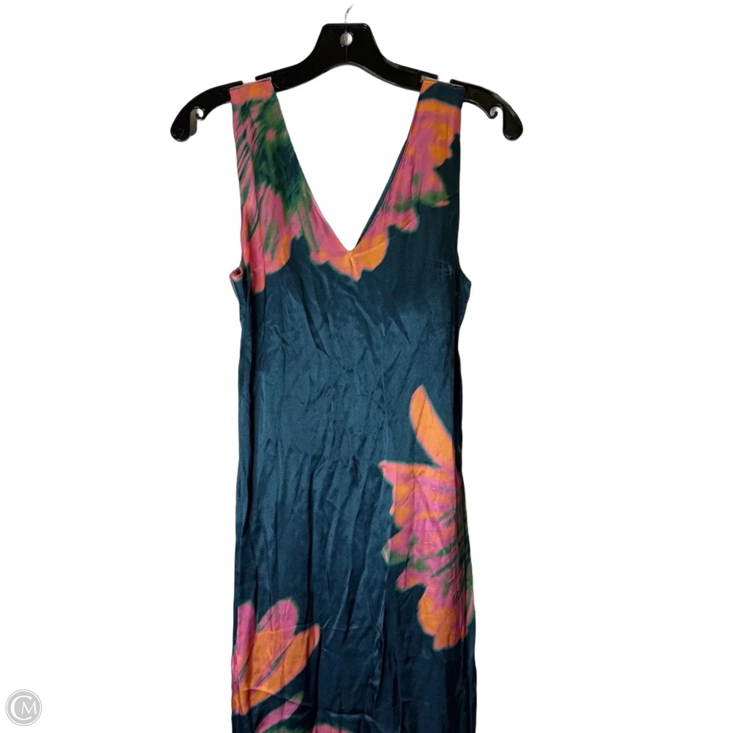 Dress Party Midi By Topshop In Blue & Pink, Size: 4