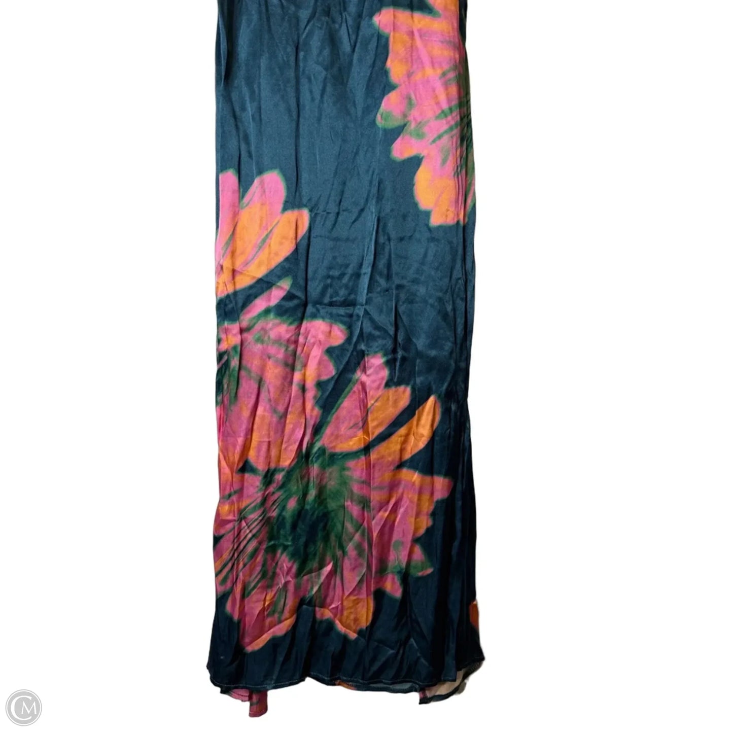 Dress Party Midi By Topshop In Blue & Pink, Size: 4