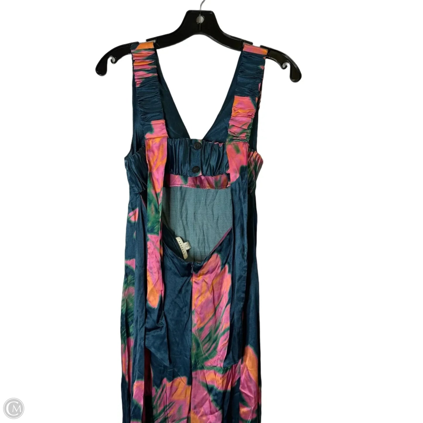 Dress Party Midi By Topshop In Blue & Pink, Size: 4