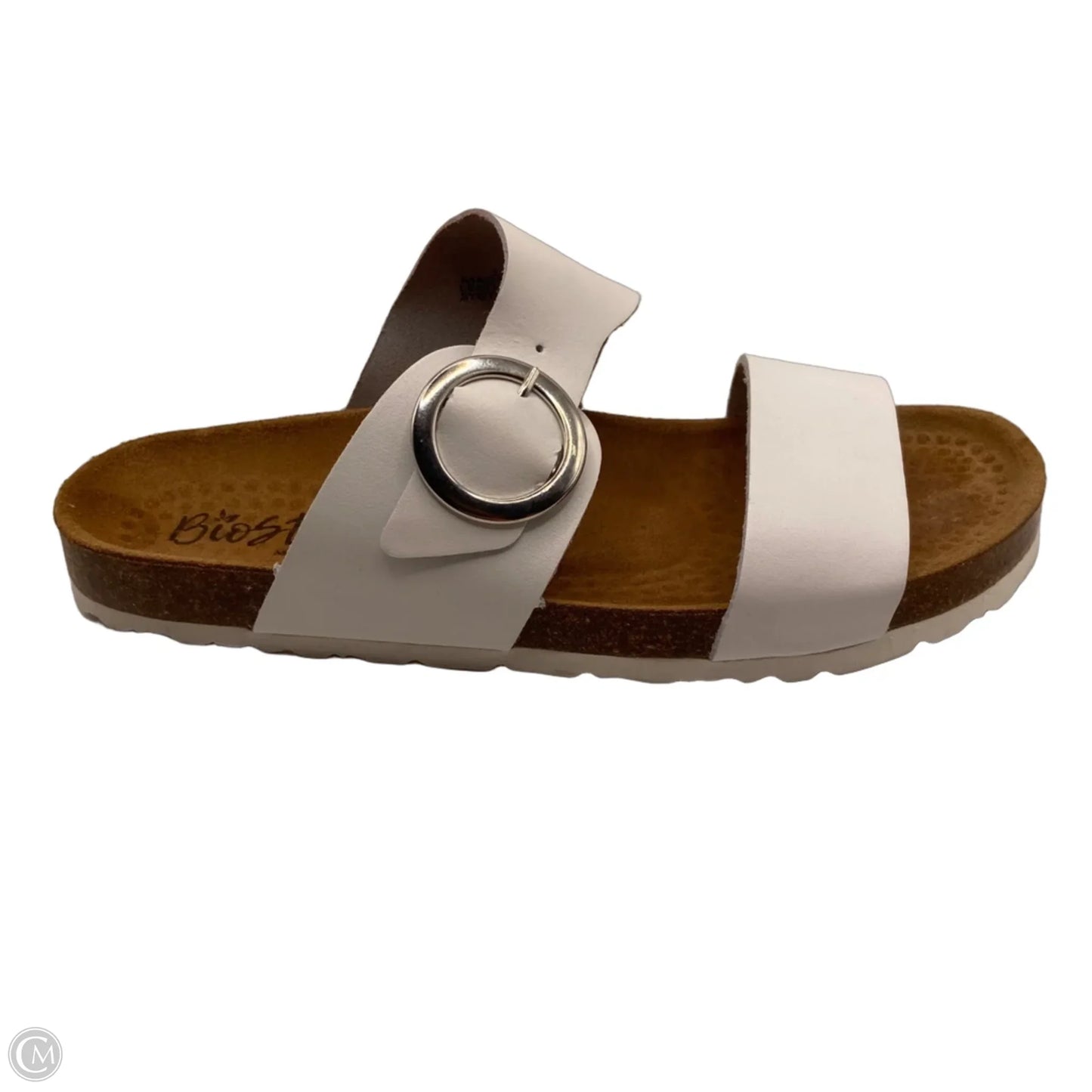 Sandals Flats By Clothes Mentor In White, Size: 9
