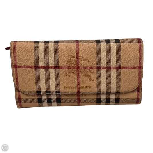 Wallet Luxury Designer By Burberry, Size: Medium