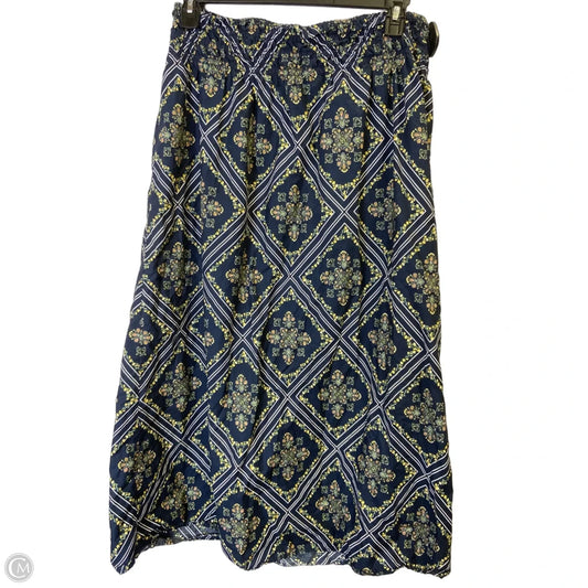 Skirt Midi By Loft In Blue, Size: L